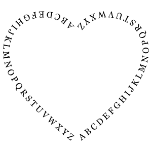 Alphabet Heart